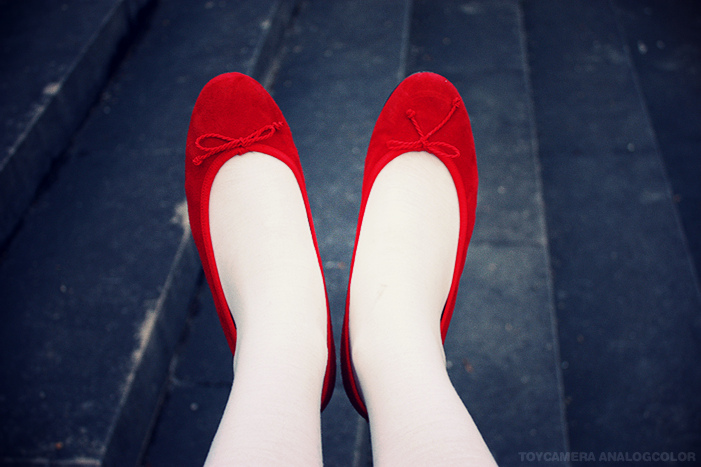 The red shoes